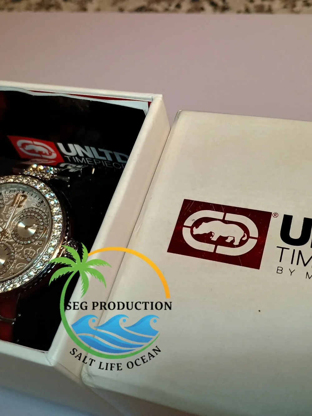 New ! Marc Ecko Silver Crystal-Accent Men's Bracelet Watch